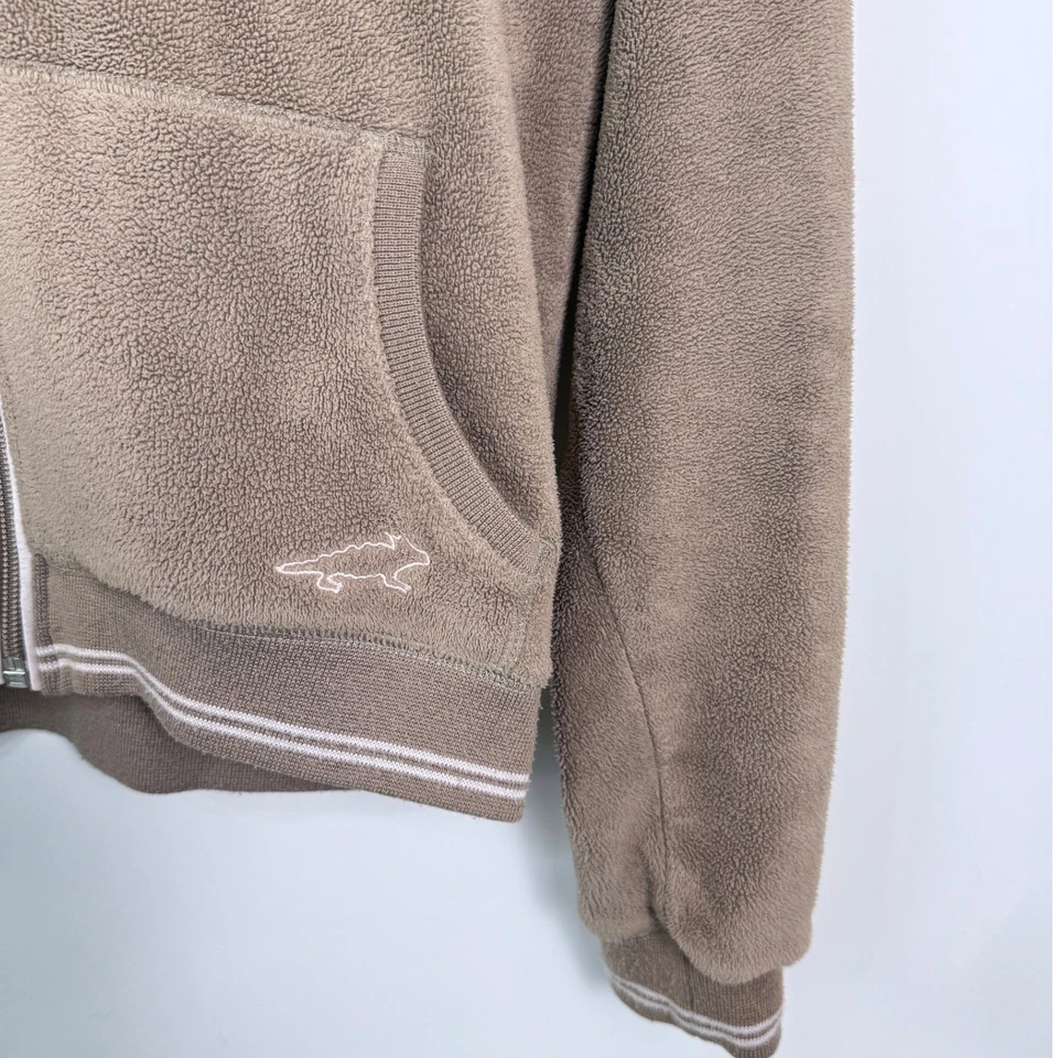 Horny Toad Toad&Co Full Zip Fleece Hoodie Jacket Womens Size S Light Brown - Image 2 of 4