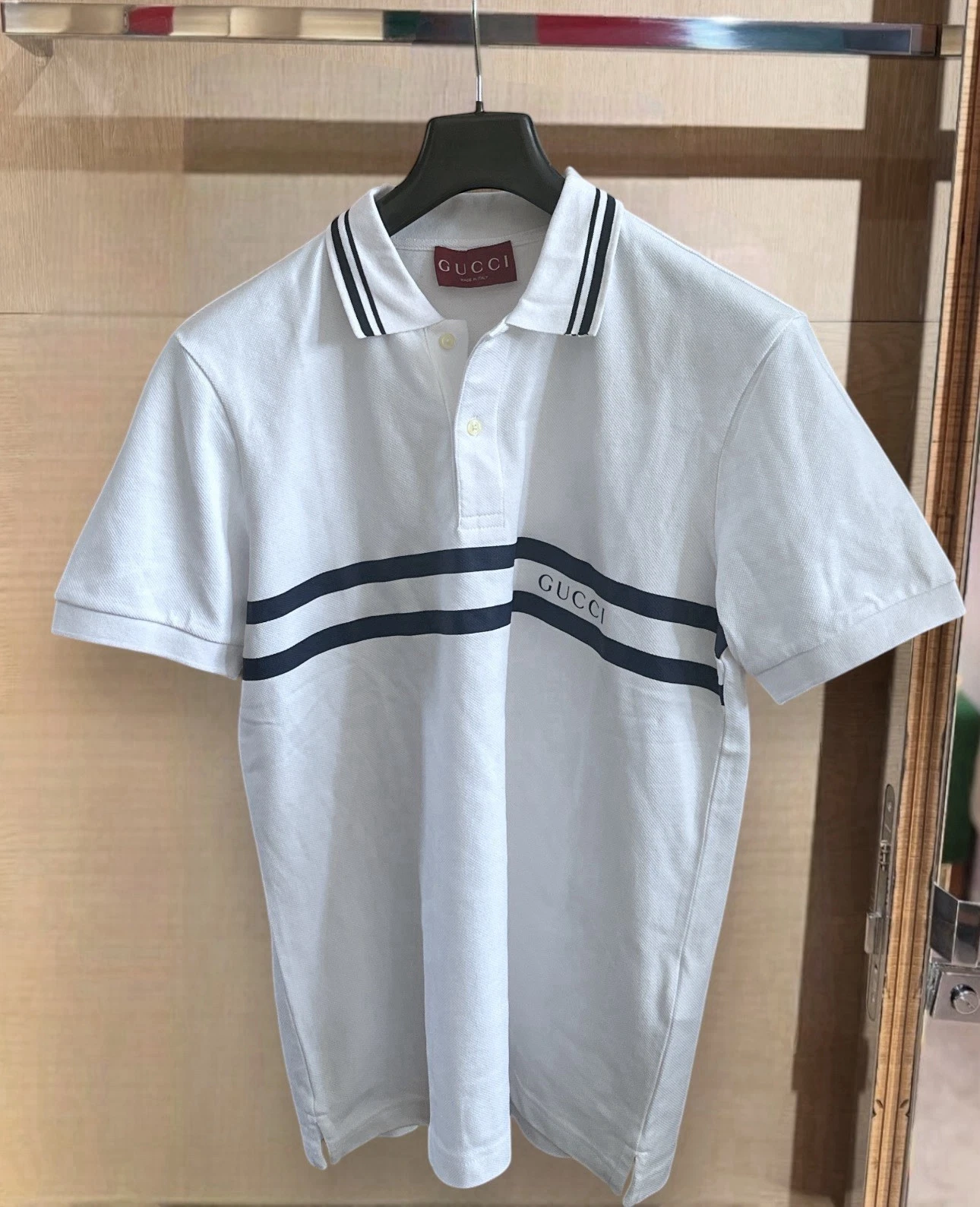 POLO PIQUÉ DE LUXE GUCCI HOMME ABSOLUMENT COMME NEUF, TAILLE L