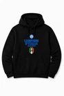 Inter Champions of Italy Tricolor Hoodie Black With Print