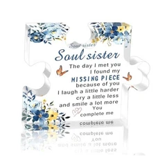 Soul Sister Gifts for Women Sister Christmas Gifts Long blue-soul sister