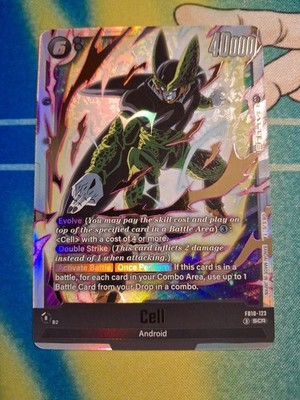 Dragon Ball Fusion World Cell - FB10-123 SCR ENGLISH CROSS FORCE NM