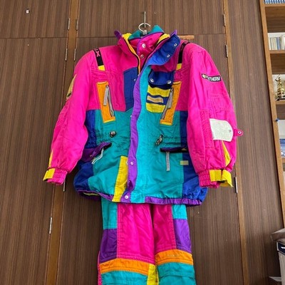PHENIX Vintage Style Ski Suit   Men s L, Multicolor, Japan Made