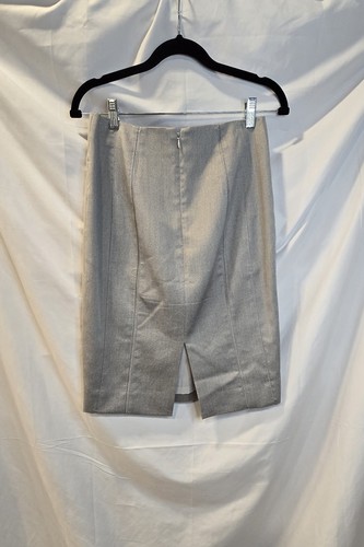 White House Black Market Blazer Skirt Set Size 2/4 Gray Pencil Skirt Lined - Picture 11 of 14