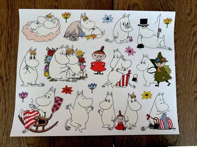 Moomin Mumin Wandsticker Wandaufkleber Aufkleber