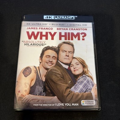 Why Him? (Ultra HD, 2016) James Franco Bryan Cranston No Slipcover RARE OOP