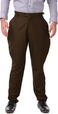 Steampunk Victorian Cosplay Costume Mens Jodhpur Pants Trousers Espresso 