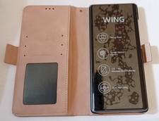 LG Wing 5G F100TM F100N F100VM 256GB 128GB 64MP Unlocked Smartphone+Case rosa