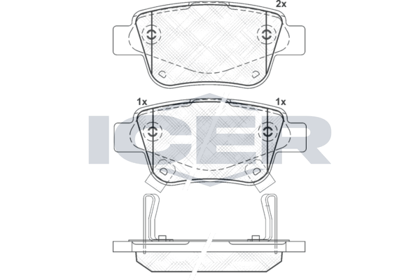 Bremsbelagsatz Hinten Bosch-System FüR Toyota Avensis T25 Kombi Limo Ab 03->-image