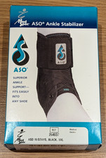 New Med Spec ASO  Speed Lacer Ankle Stabilizer 264037 Black - XXL