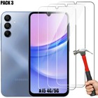 Lot-3 Verre Trempé pour Samsung Galaxy A15 A14 A25 A35 A55 A23 A53 Anti-Rayures