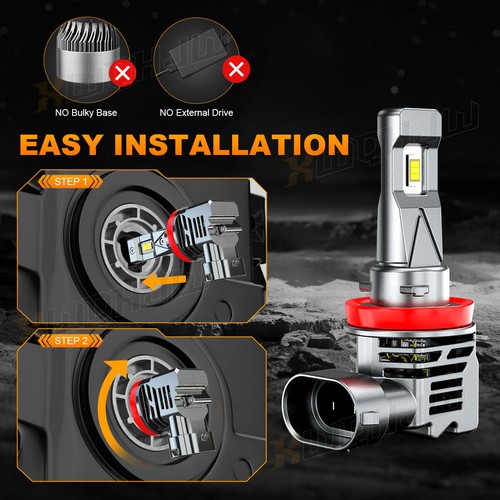 For 15-2023 Chevy Colorado WT Crew Cab 2.8L LED Headlight High Low Beam Bulbs - Foto 10 di 12
