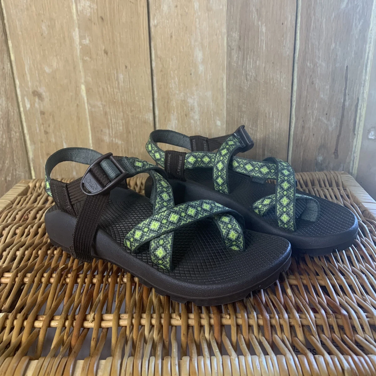Chaco sandals Vibram sole brown green sz 7 eBay