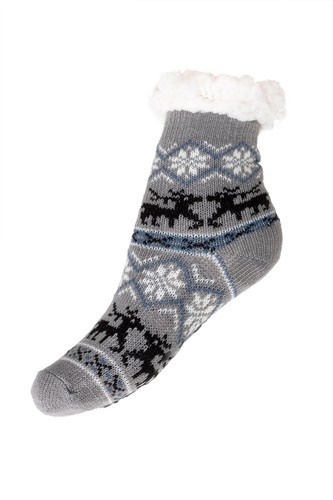 Boys NEW Thick Warm Winter Socks Kids Fur Lined Soft Anti Slipping Hosiery DN602 - Picture 2 of 6