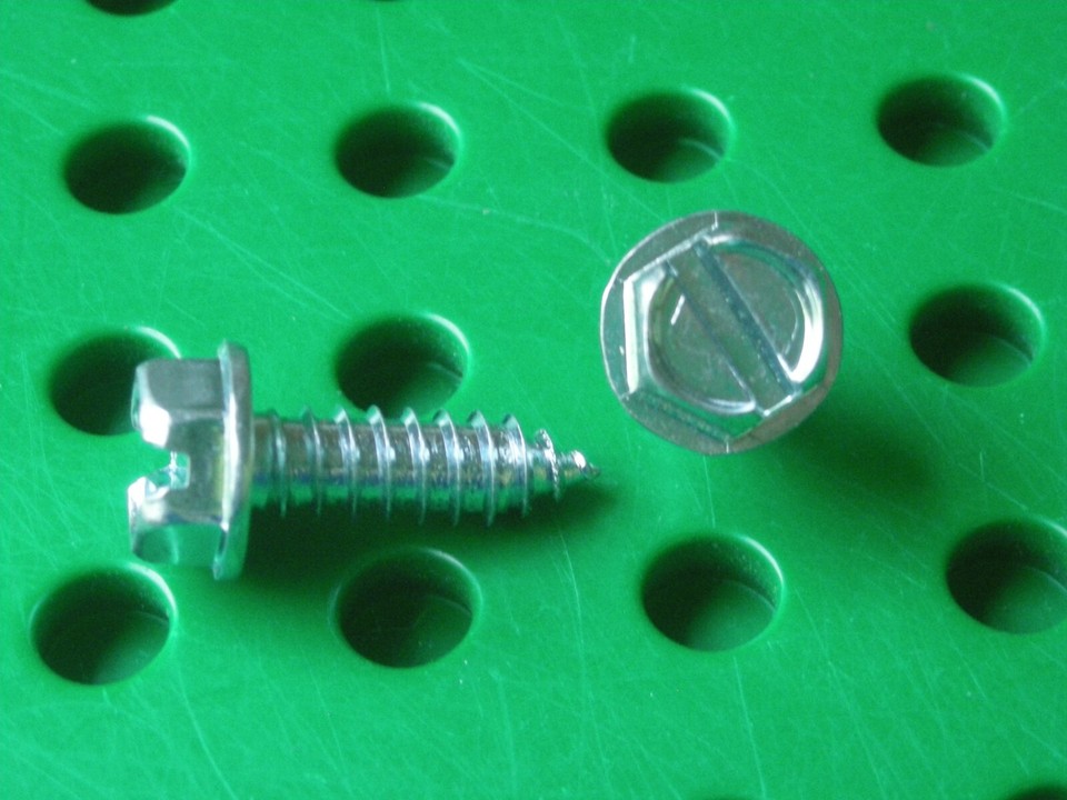 8 X 2 In. 1/4 Hex Head Slotted Sharp Point Self-Piercing & Tapping - Foto 13