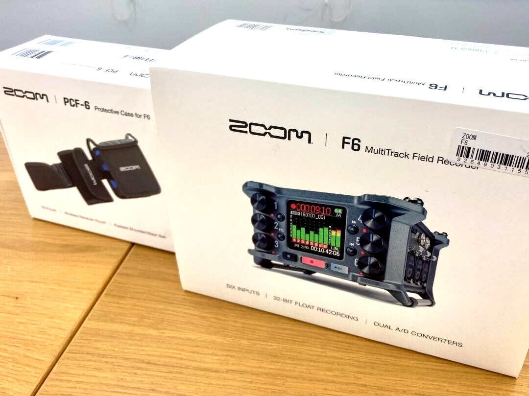 フィールドレコーダーZOOM ( ズーム ) F6 + 専用ケースPCF6セット