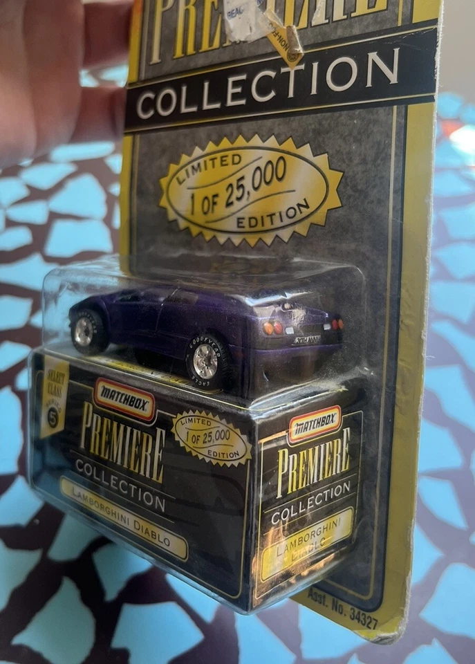 Matchbox 1995 Premiere Collection серия 5 Lamborghini Diablo фиолетовый 1 из 25 000 - Изображение 3 из 4