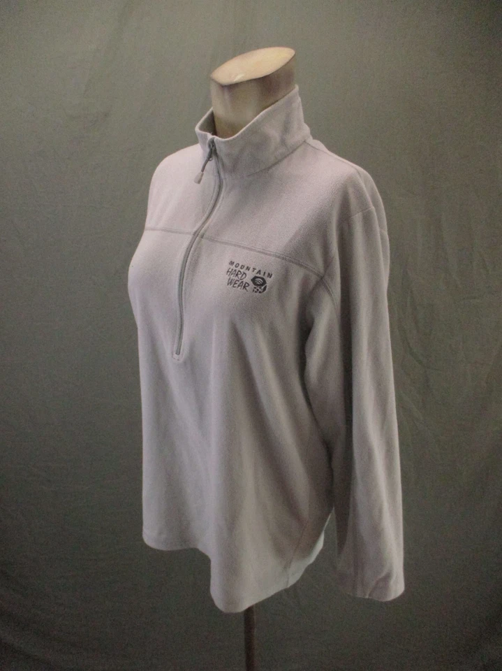 Pullover deportivo MOUNTAIN HARDWEAR talla S para hombre blanco 1/2 cremallera cuello alto 394 Foto 3 de 4