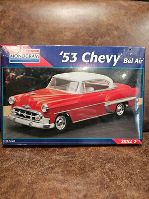 MONOGRAM 53 CHEVY BEL AIR HOT ROD CUSTOM DRAG STREET 1:24 MODEL