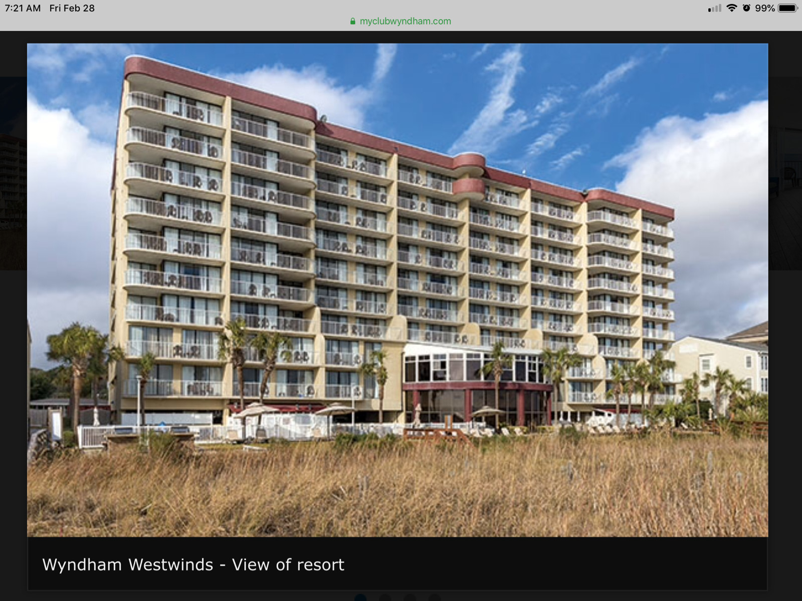 SC Wyndham Westwinds Myrtle Beach 1Br  August 8/2-7x5N End 7/18 @8p