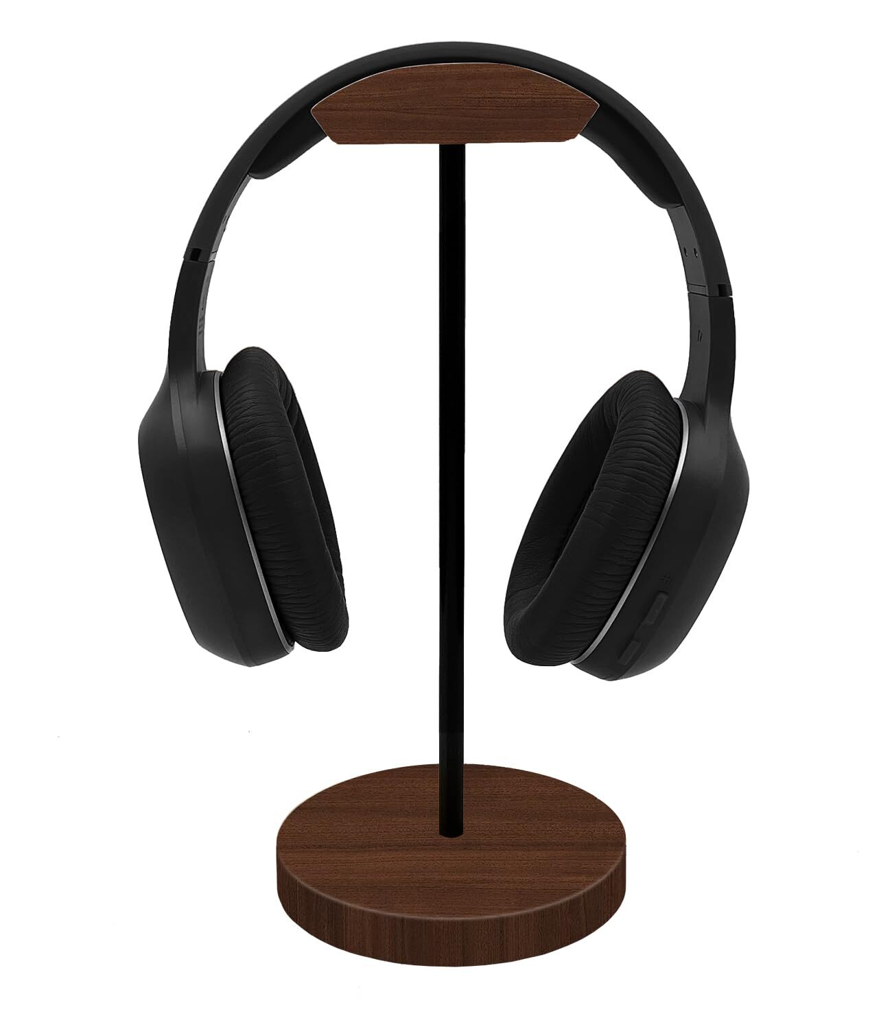 Bliocefo Headphone Holder Stand for Desk Wood and Metal Headset Hanger Mount ...