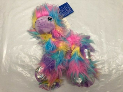 Build-A-Bear Workshop Fur Rainbow Llama, UNSTUFFED- NEW W/ TAGS
