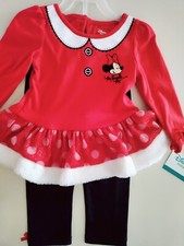 Disney Baby Minnie Mouse 2 Pc Baby Girl Set 24M