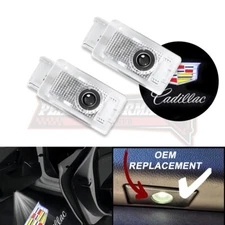 2PCS Colour Ghost LED Door Step Courtesy Shadow Lights For ATS SRX XT5 XTS CT6