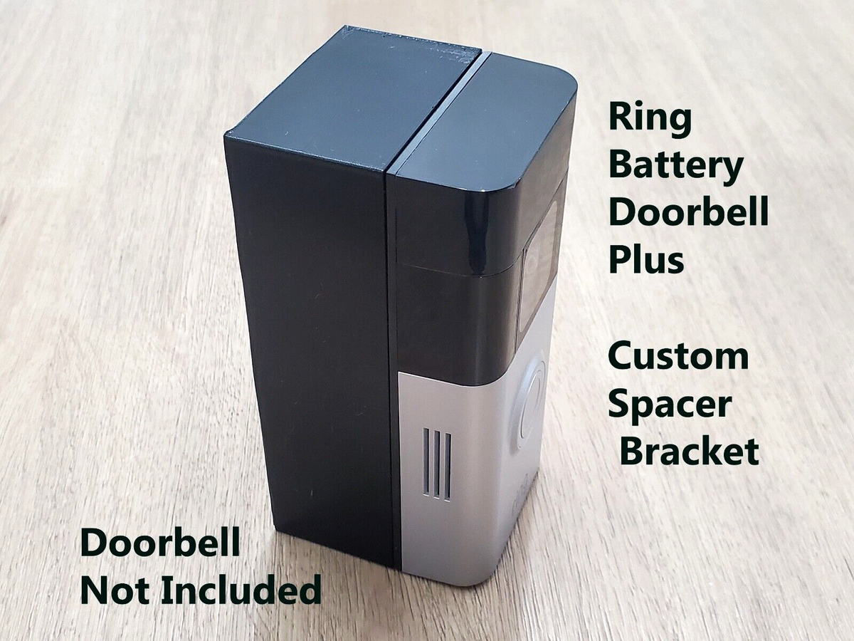 Ring Battery Doorbell Plus Custom Expander Spacer Mounting