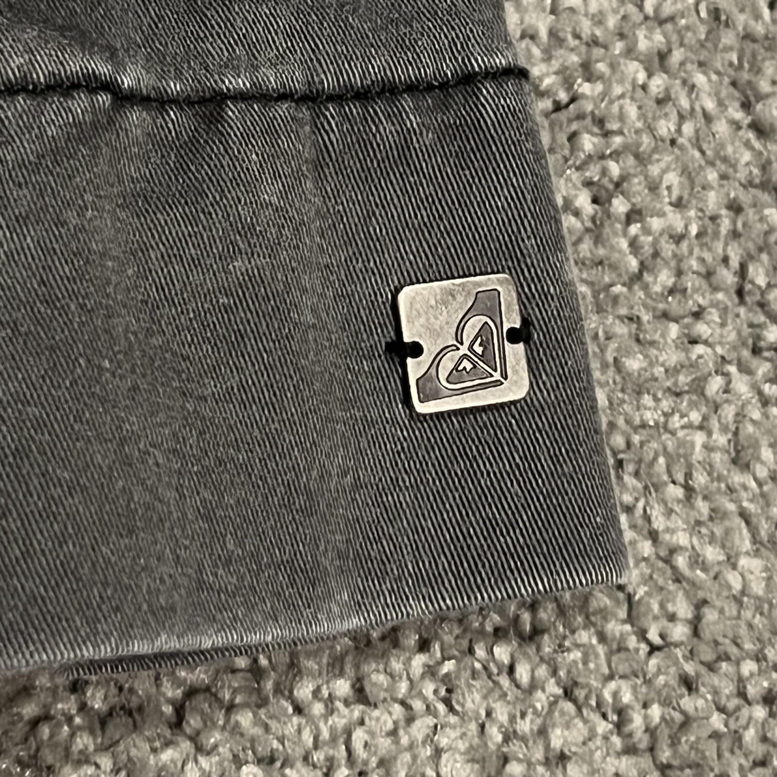 Roxy Distressed Gray Side Zip Jacket - image 7