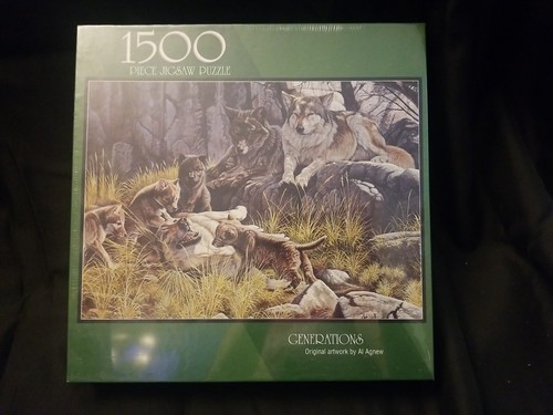 Bits and Pieces Wolves Generations 1500 Piece Jigsaw Puzzle Al Agnew New Sealed - Picture 6 of 7