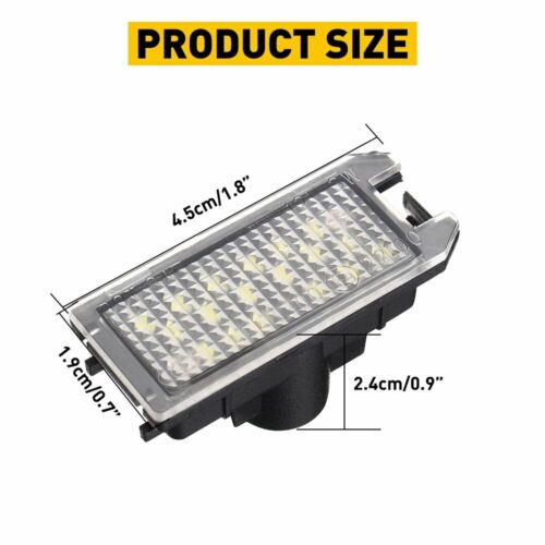 2x Lámparas de matrícula LED para 2013-2019 Fiat 500 Maserati Levante EE. UU. - Imagen 3 de 11