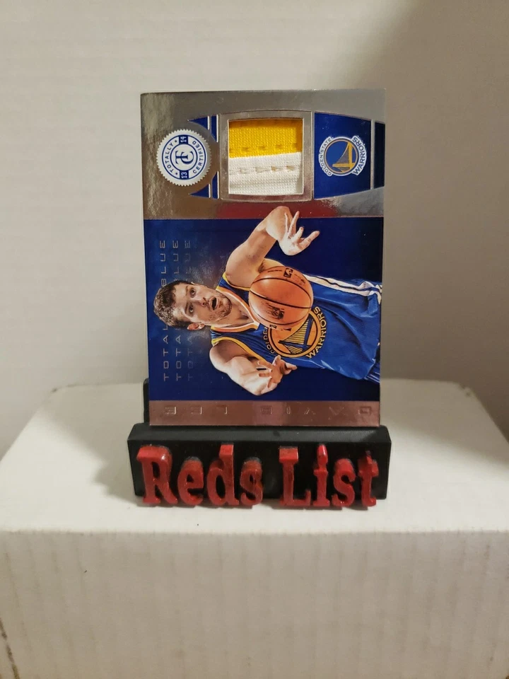 2013-14 Totally Certified Totally Blue Prime Patch 8/10 David Lee #15 Warriors  - Image 2 of 4