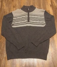 Original Weatherproof Vintage Quarter Zip Jacket Size L Large