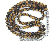 TIGER EYE PRAYER BEADS ISLAMIC
