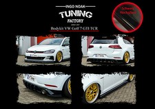 Bodykit Frontspoiler Diffusor Schweller ABS für VW Golf 7 GTI TCR Schwarz Glanz