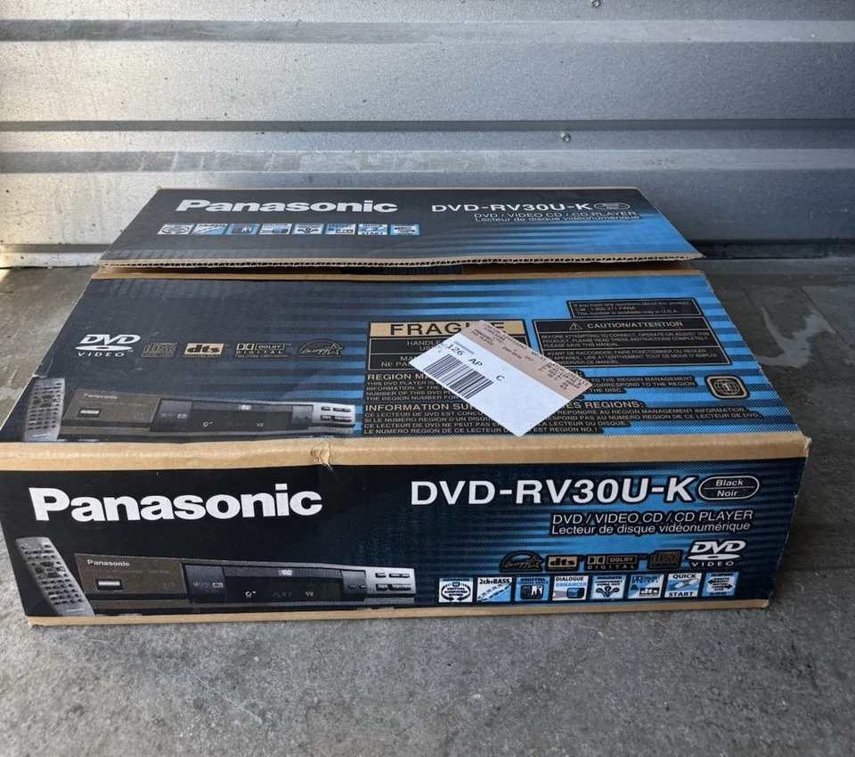 Reproductor de CD de video DVD Panasonic DVD-RV30U-K DE COLECCIÓN NOS Hecho en Japón Foto 2 de 4