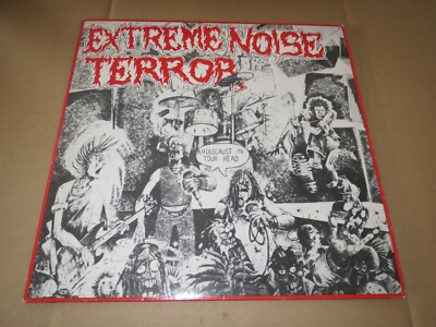 EXTREME NOISE TERROR- A HOLOCAUST IN ...- VERY HARD TO FIND FIRST PRESS LP VINYL