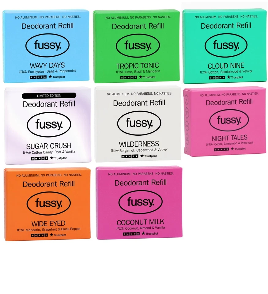 Fussy Natural Deodorant Refills (2 x 40g)