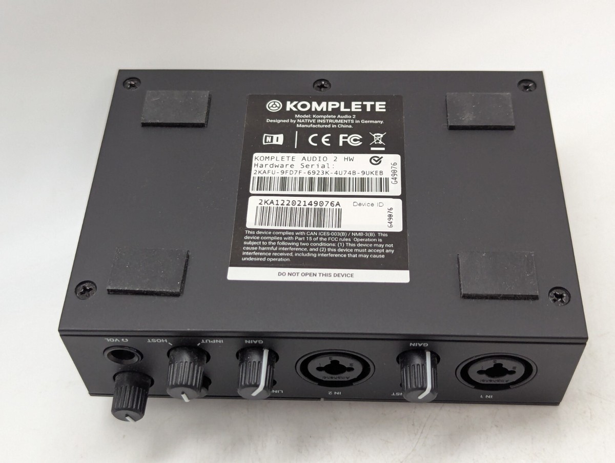 Native Instruments Komplete Audio 2 USB Audio Interface At