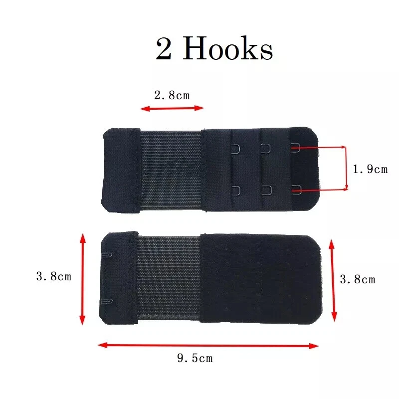 3ROW 2,3,4 Hook Bra Extender Extension Bra Strap Strapless Underwear Maternity - Image 3 of 4
