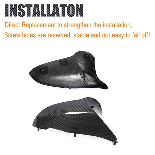 Calotte specchietti in carbonio alloggiamento specchietto retrovisore esterno adatte per BMW F80 M3 F82 F83 M4 F87 M2 - Foto 10 di 11