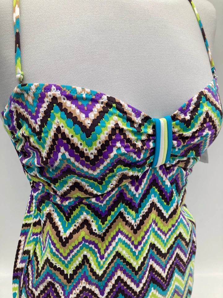 LIDEA Tankini-Oberteil Top lila grün türkis Maryan Beachwear verschiedene Größen - Bild 2 von 4