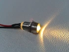 3 x LED warm white with socket wired 12V incl. series resistor ready for connection