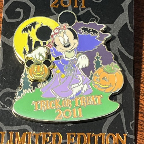 Disney Parks TRICK Or TREAT 2011 Minnie MOUSE GYPSY LE 2000 Pin Halloween *NEW* - Picture 5 of 11
