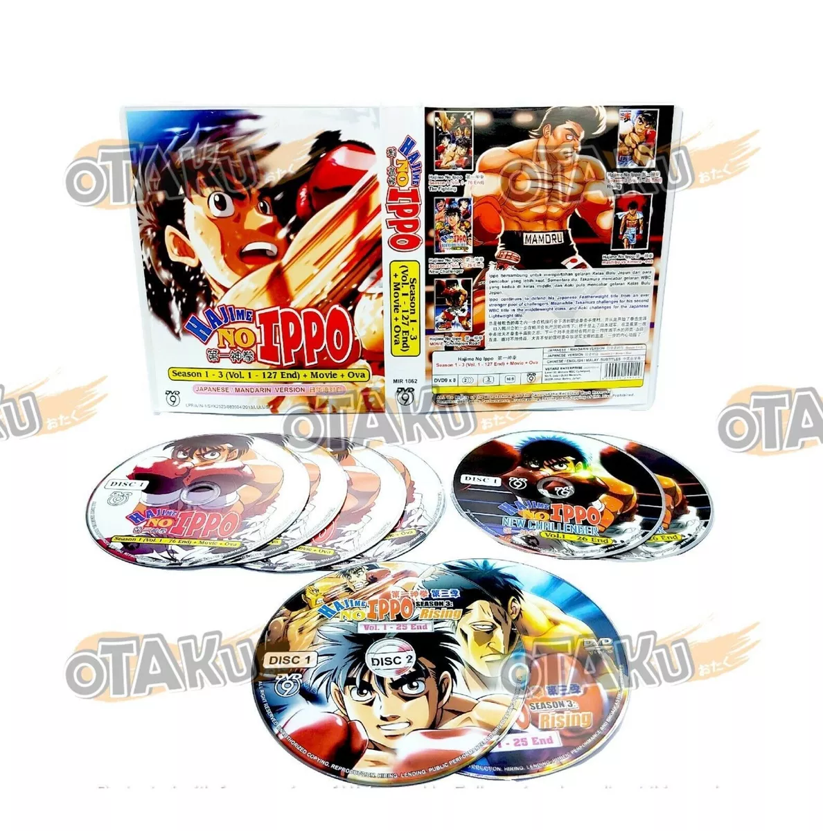 ANIME DVD HAJIME NO IPPO SEA 1-3 VOL.1-127 END + MOVIE + OVA