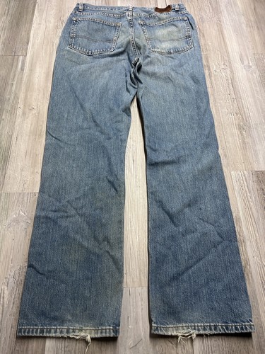 Vintage Polo Ralph Lauren Authentic Dungarees Jeans Mens Size 33x32 Straight Leg - Picture 2 of 13