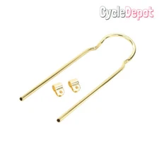 LOWRlDER BlCYCLE SlSSY BAR 24" W/CLAMP GOLD CHOPPER BEACH CRUlSER BlKE 232113