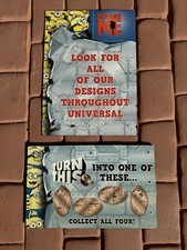 Two Theme Park Props Universal Orlando Penny Press Machine Plates -Despicable Me
