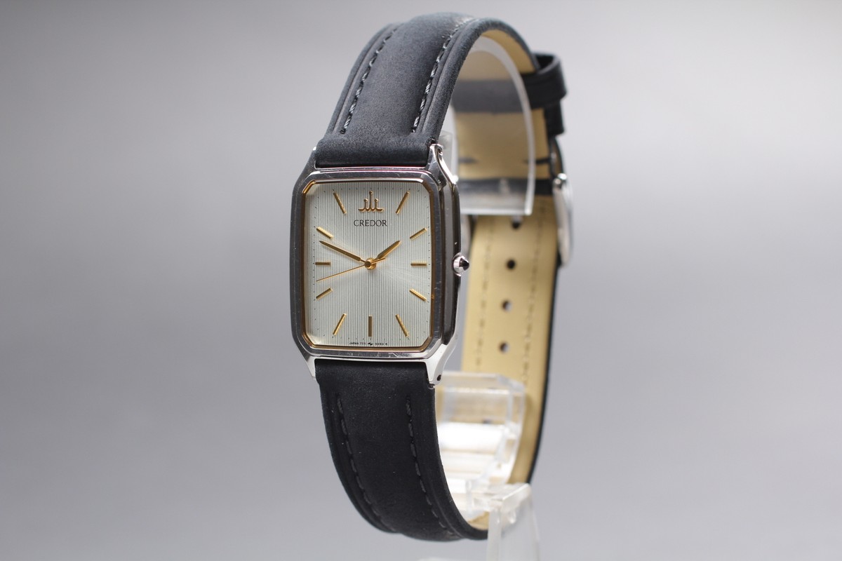Vintage 1993 [Exc+5] Seiko Credor 7771-5030 Square Quartz