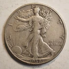 1938 D WALKING LIBERTY  SILVER HALF DOLLAR  ***NICE COIN*** -FREE SHIPPING A6138